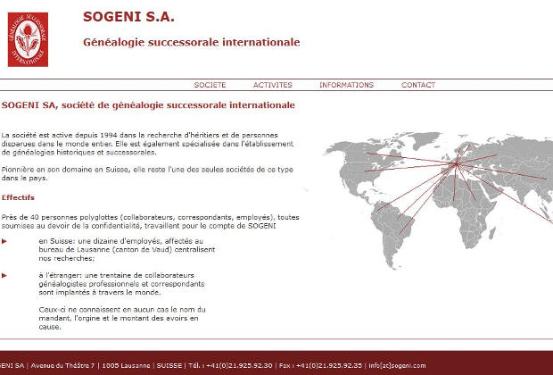 Sogeni Généalogie successorale internationale