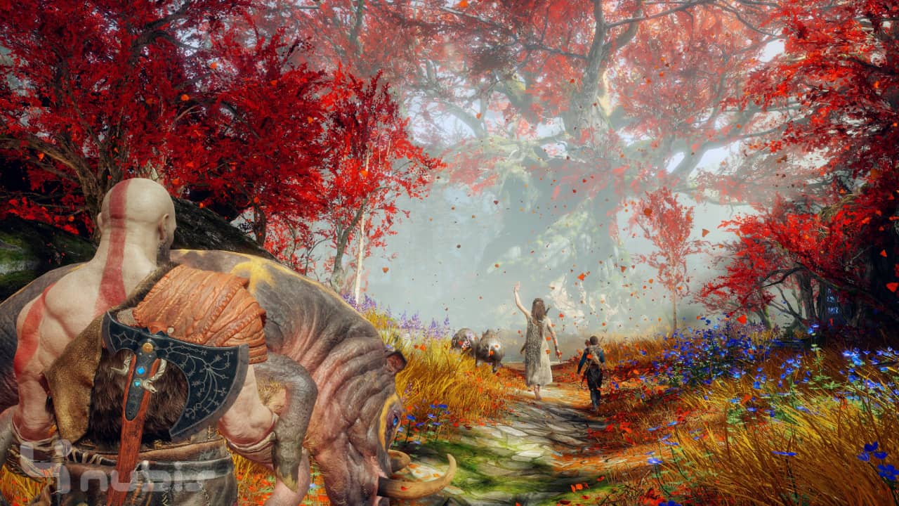 Meeting the witch in God of War 2018